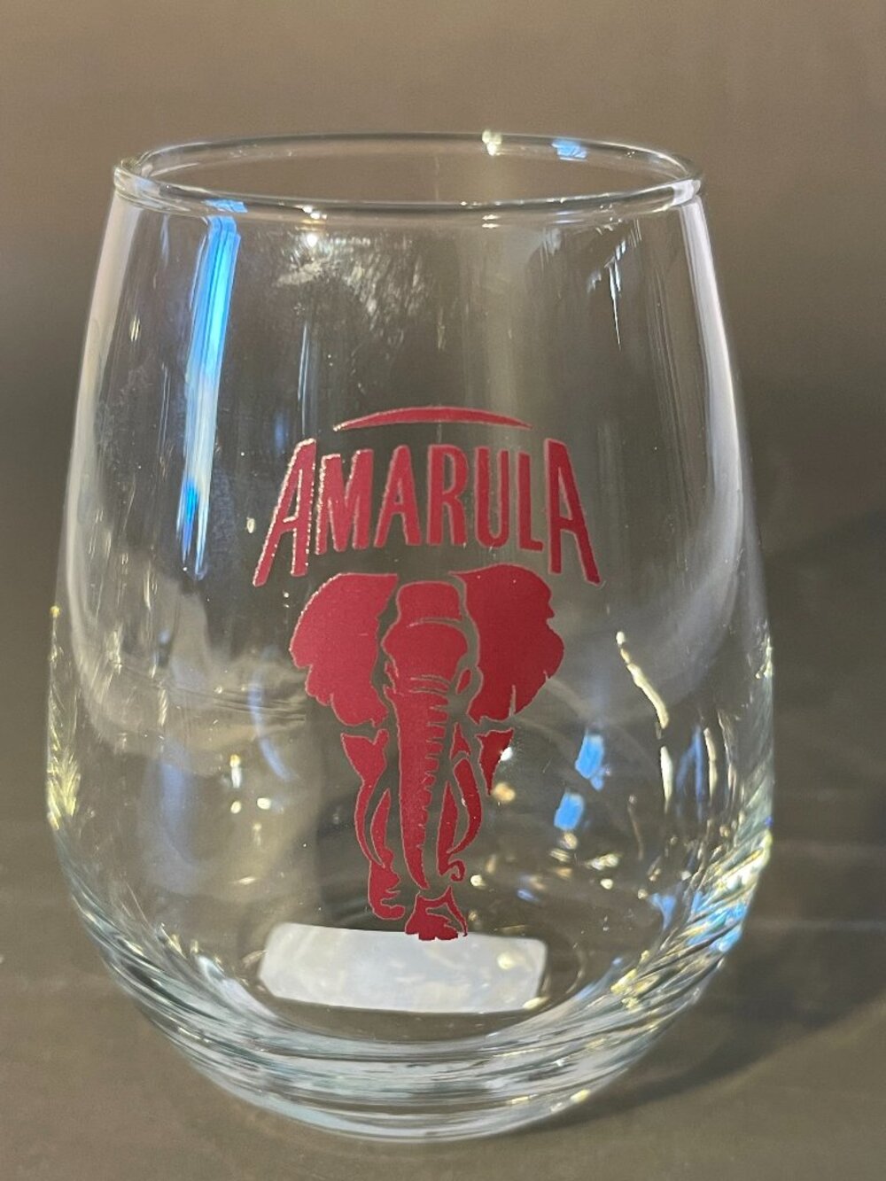 Amarula elephant logo cockelephant logo cocktail stemless Wine glass 12oz (1374)